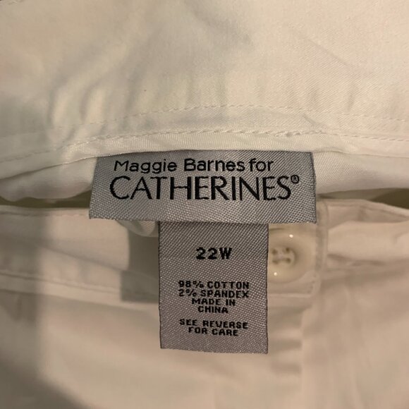Maggy Barnes Catherines Womens Secret Slimmer Capri Crop Flat Front Classic 22W - Picture 7 of 11